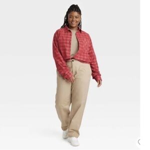 Houston White Beige Chino
Wide Leg Single Pleated Khaki Pants